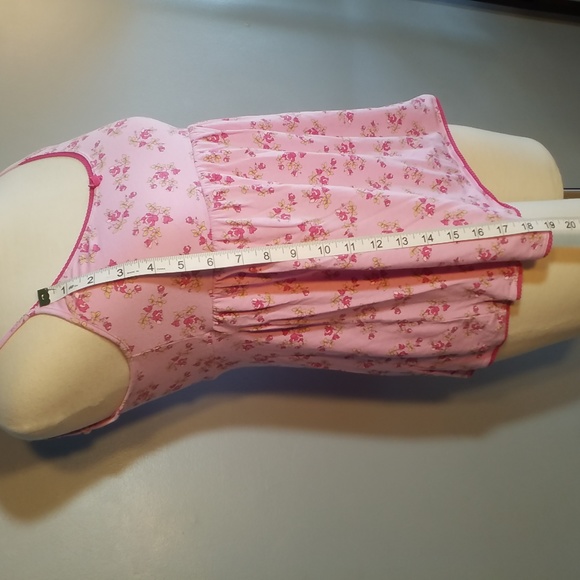 VICTORIA'S SECRET ANGEL SLEEP TOP S PINK FLORAL - Picture 3 of 5